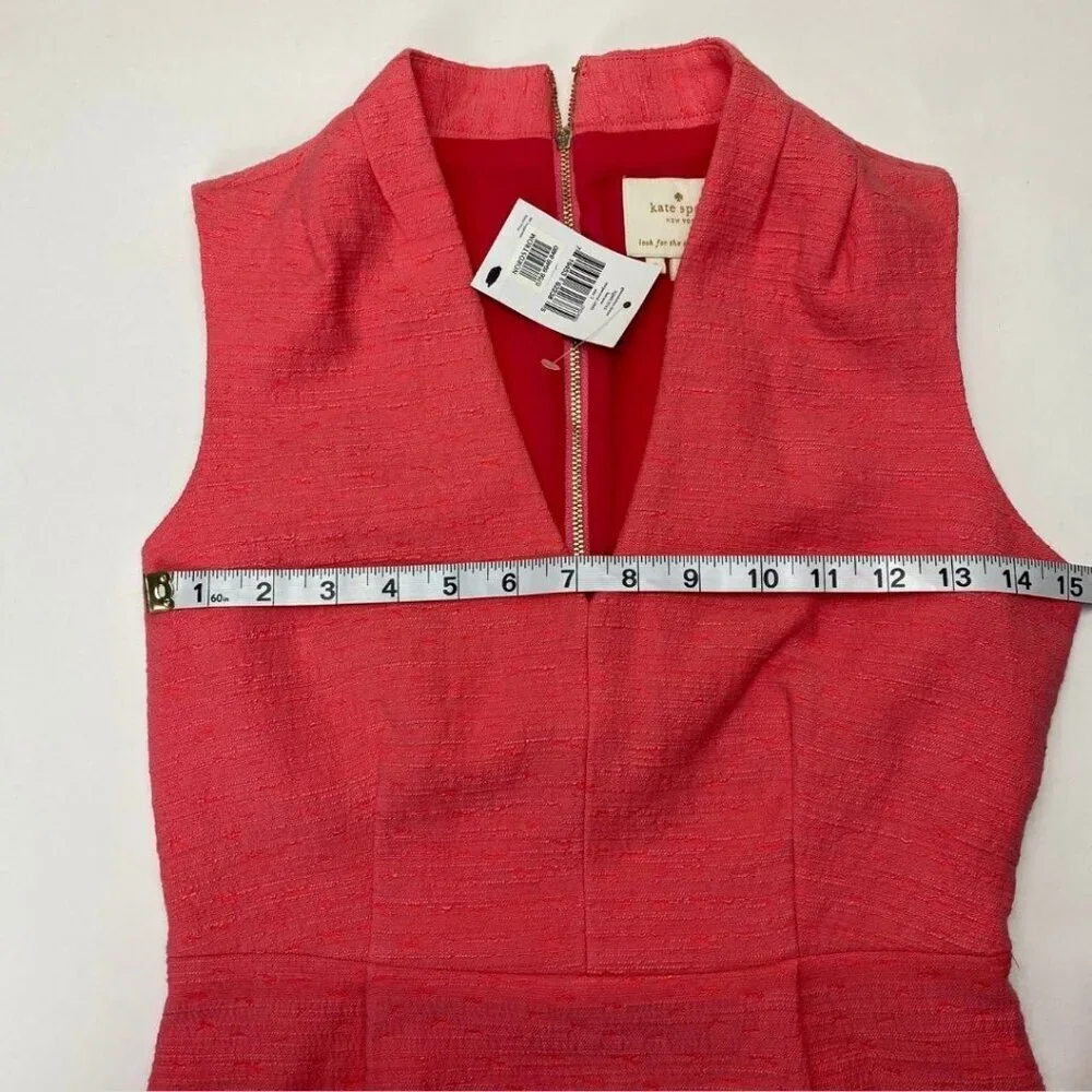 KATE SPADE NWT Gwendolyn Havana Coral Pink Dress Size 2